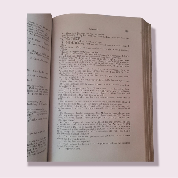 Antique 1874 Ohio House of Representatives Journal Book - Picture 9 of 10